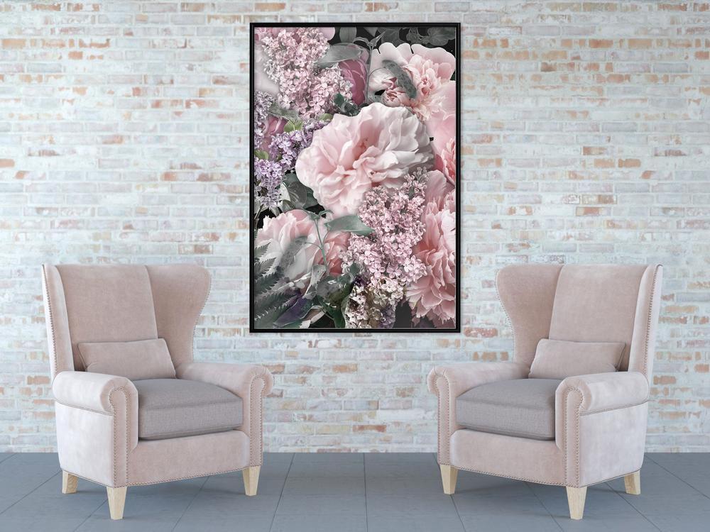 Botanical Wall Art - Floral Life-artwork for wall with acrylic glass protection