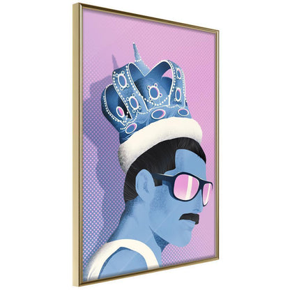 Wall Decor Portrait - King of Music-artwork for wall with acrylic glass protection