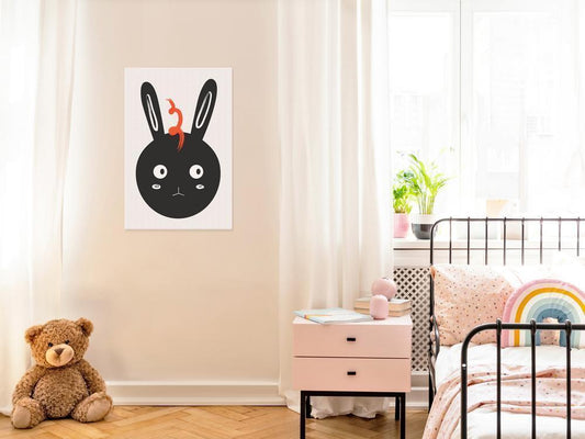 Canvas Print - Rabbit Sees Everything (1 Part) Vertical-ArtfulPrivacy-Wall Art Collection
