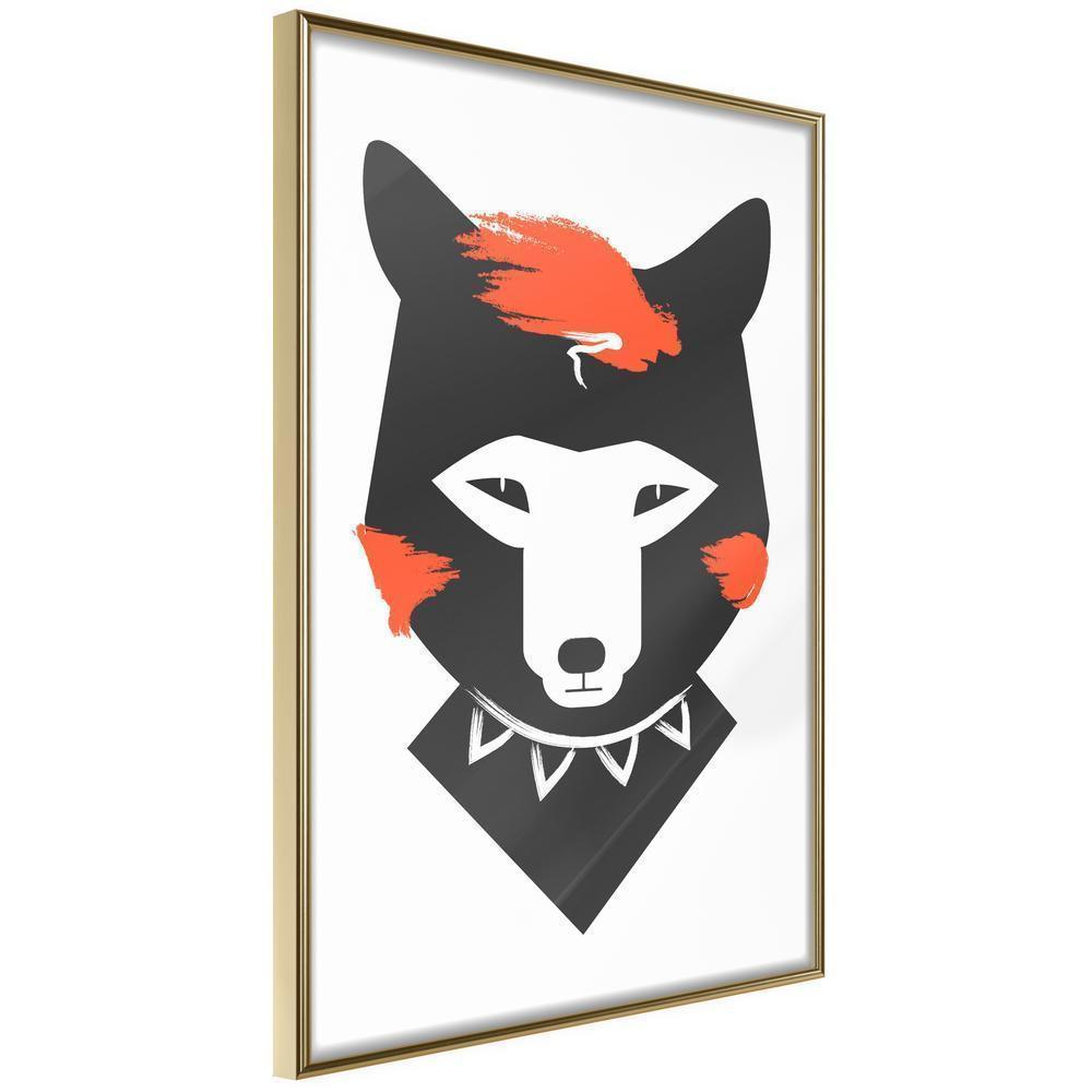 Nursery Room Wall Frame - Cute Redhead-artwork for wall with acrylic glass protection