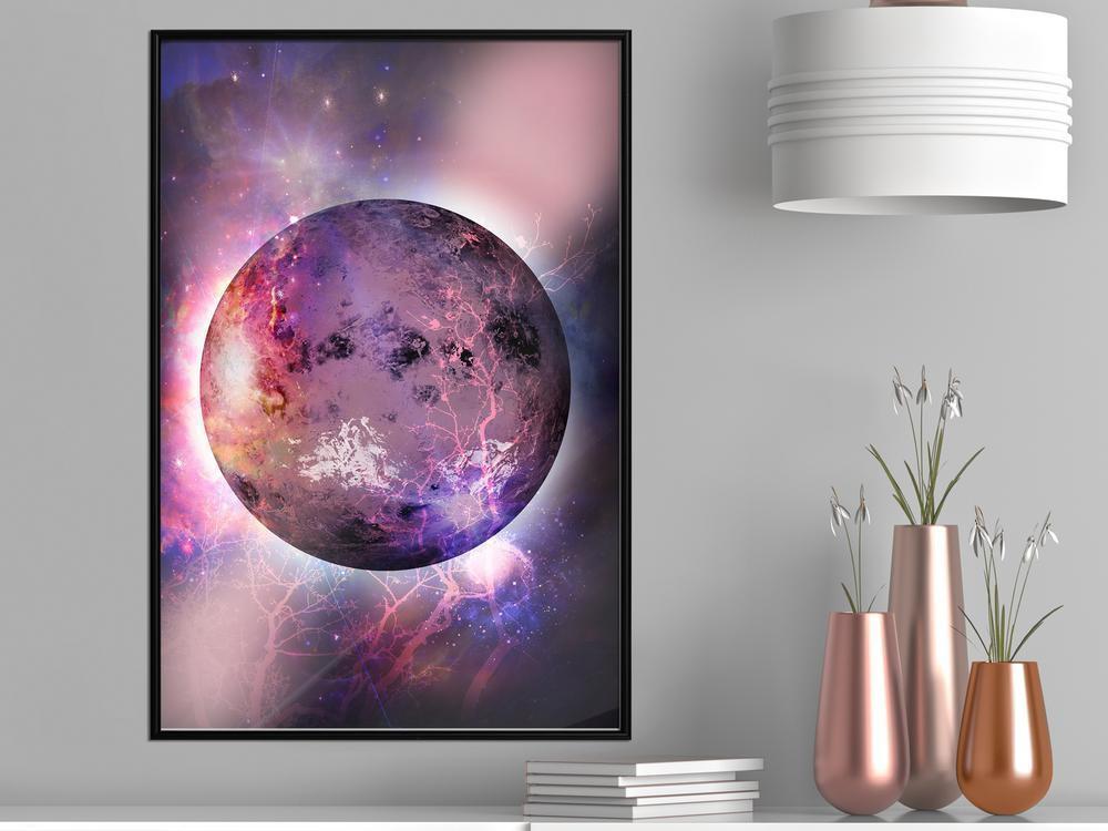 Abstract Poster Frame - Mysterious Celestial Body-artwork for wall with acrylic glass protection