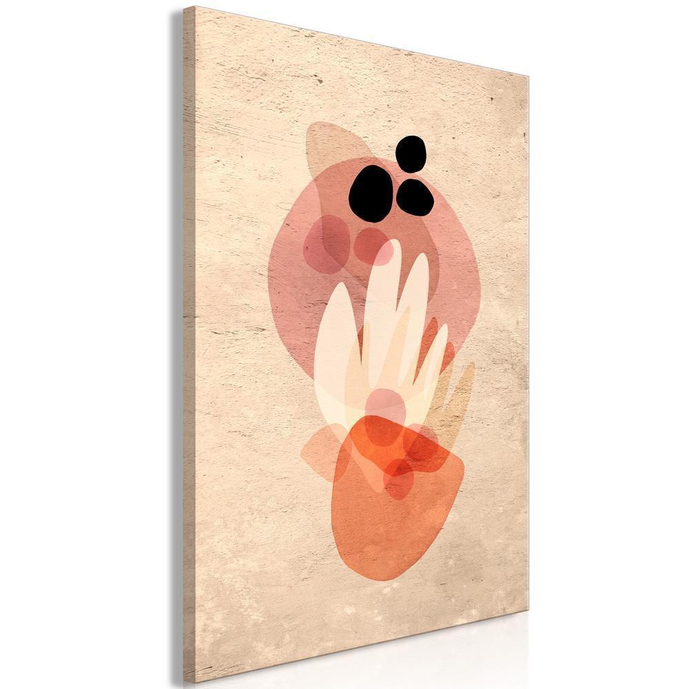 Canvas Print - Plant Totem (1 Part) Vertical-ArtfulPrivacy-Wall Art Collection