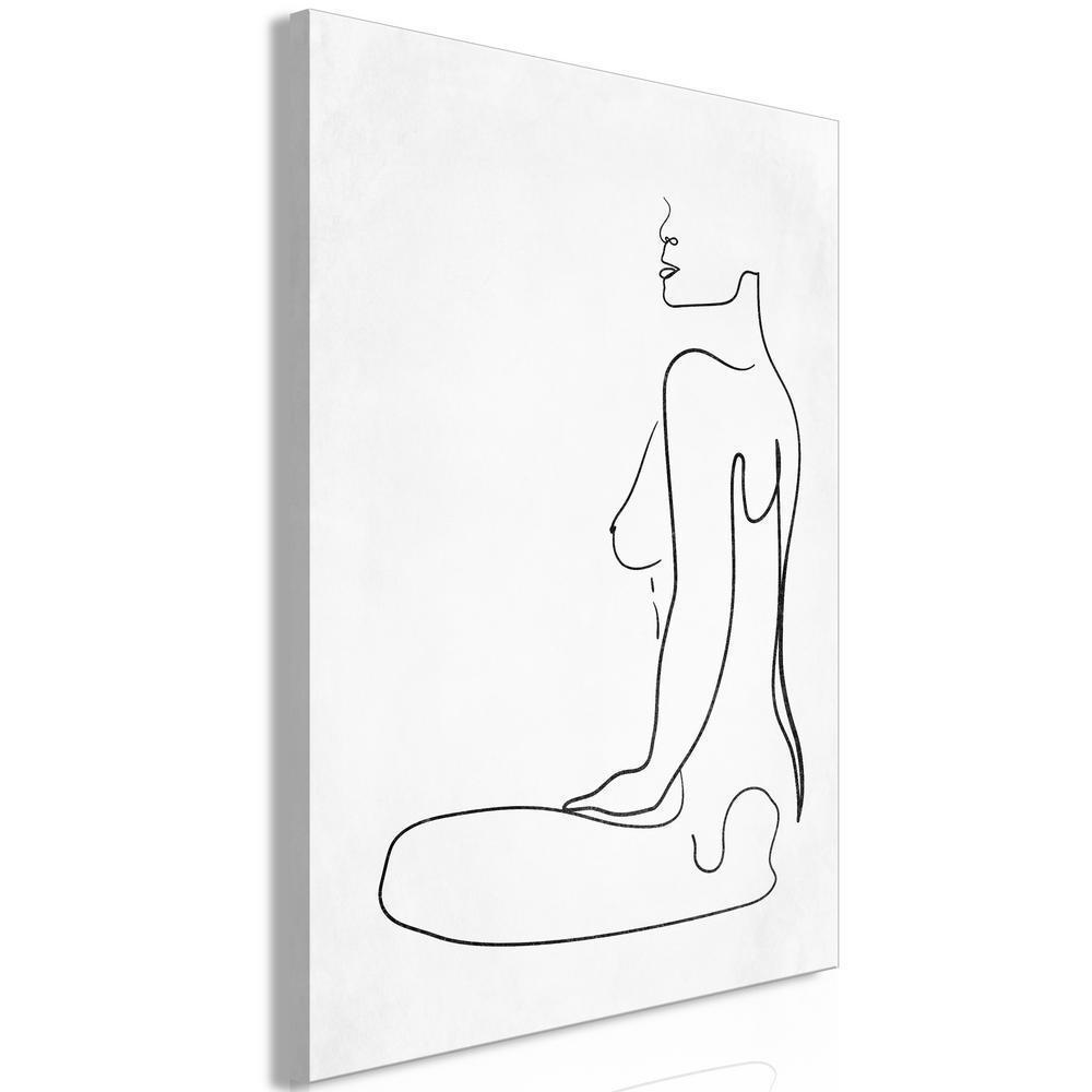 Canvas Print - Female Form (1 Part) Vertical-ArtfulPrivacy-Wall Art Collection