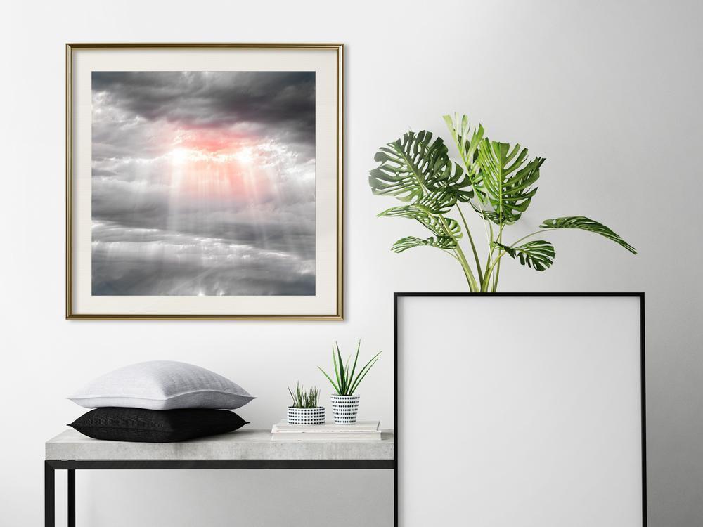Framed Art - Sign from Heaven-artwork for wall with acrylic glass protection