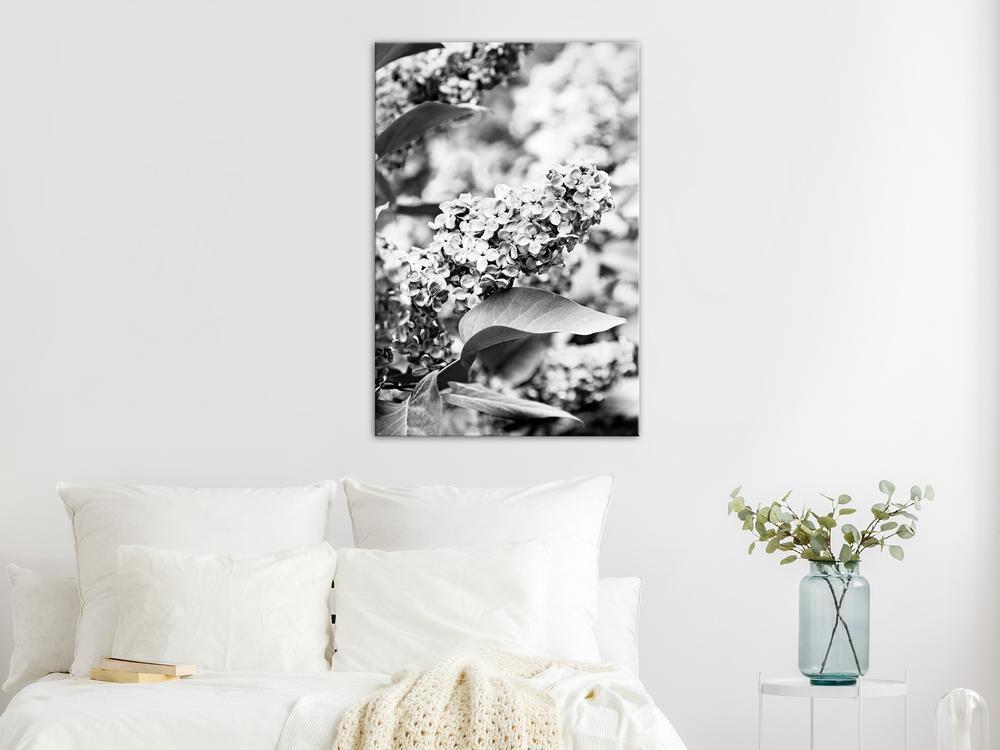 Canvas Print - Monochrome Lilac (1 Part) Vertical-ArtfulPrivacy-Wall Art Collection