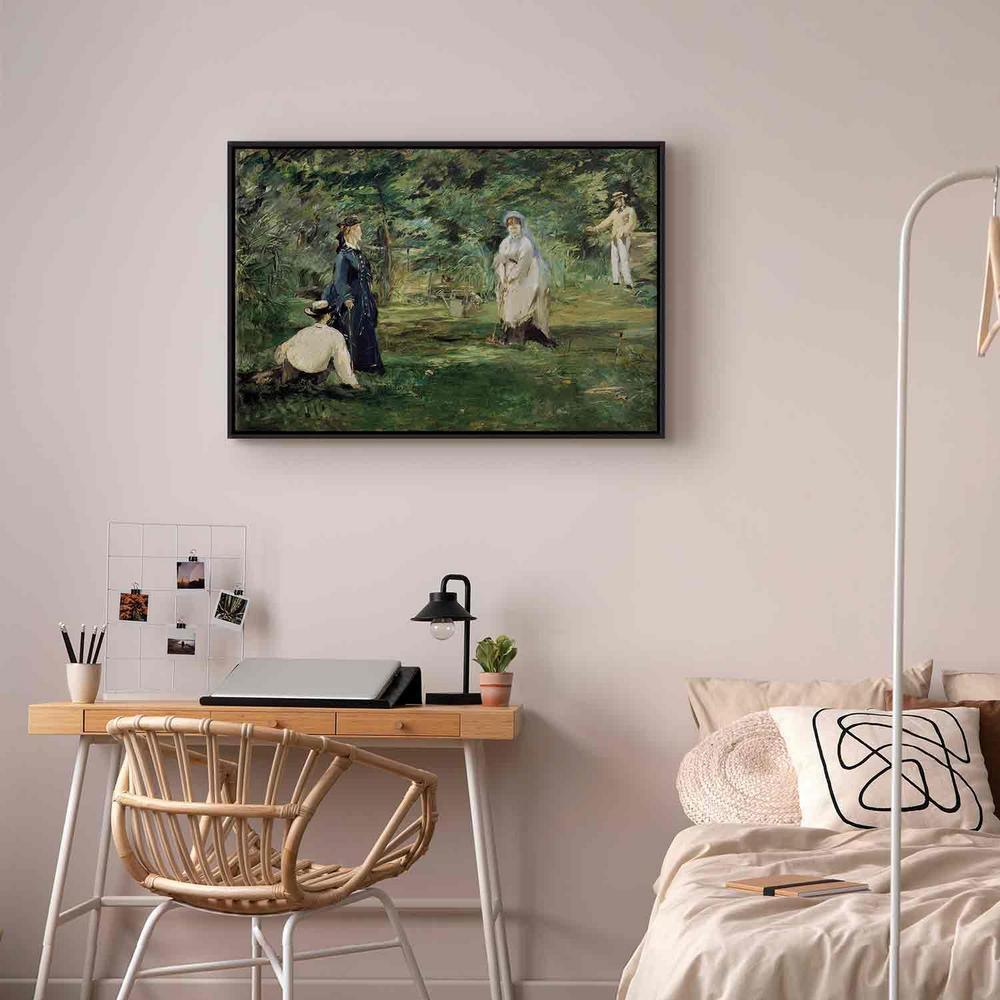 Canvas Print - La Partie de croquet à Paris (Edouard Manet)