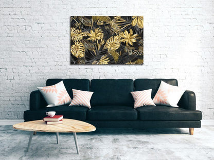 Canvas Print - Luxurious Plants (1 Part) Wide-ArtfulPrivacy-Wall Art Collection
