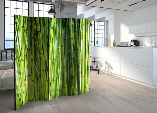 Decorative partition-Room Divider - Bamboo Forest II-Folding Screen Wall Panel by ArtfulPrivacy