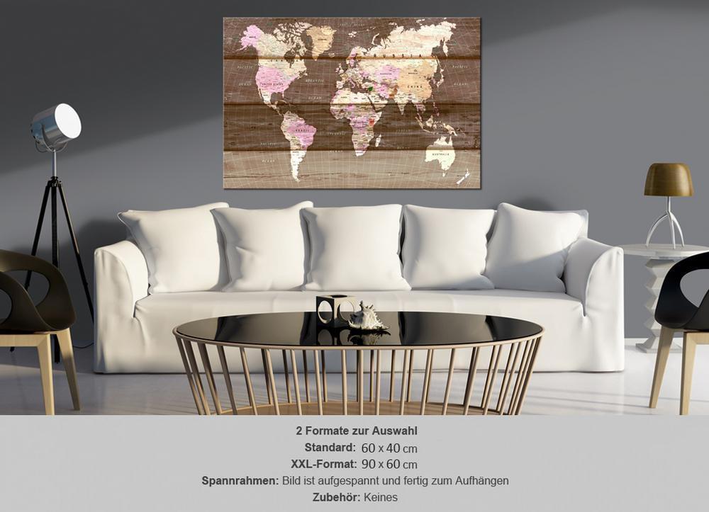 Cork board Canvas with design - Decorative Pinboard - Wooden World-ArtfulPrivacy