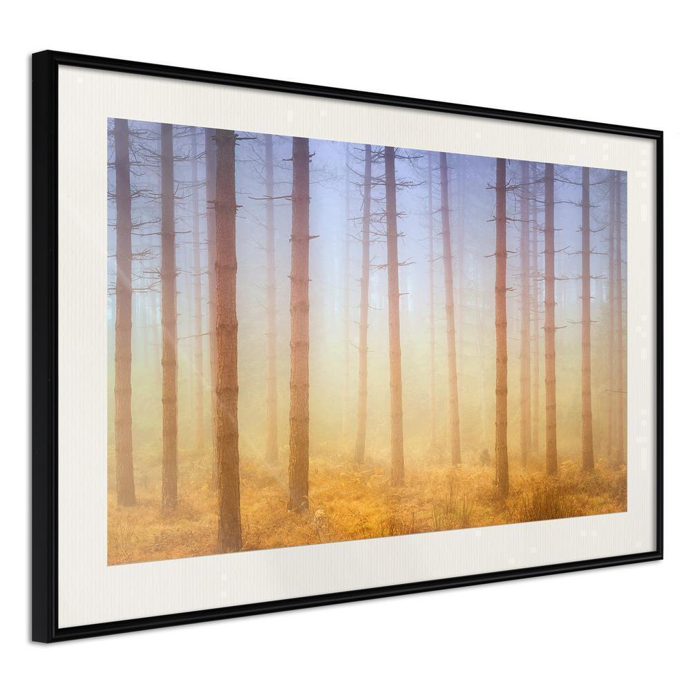 Framed Art - Fog or Smoke?-artwork for wall with acrylic glass protection