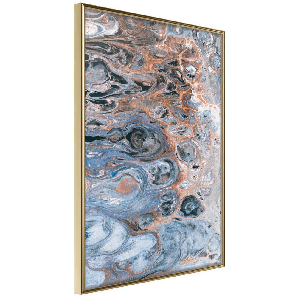 Abstract Poster Frame - Surface of the Unknown Planet III-artwork for wall with acrylic glass protection