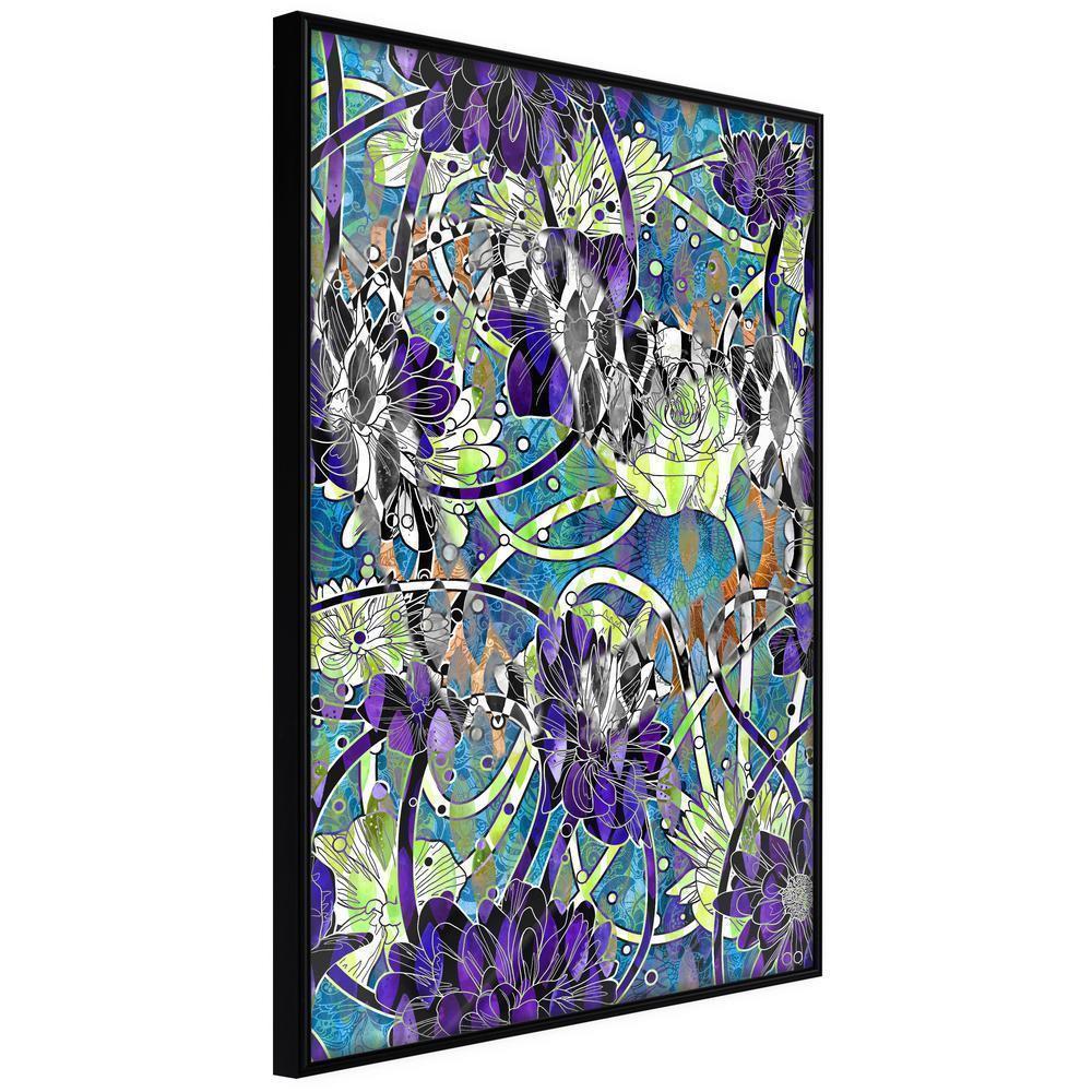 Abstract Poster Frame - Modern Arabesque-artwork for wall with acrylic glass protection