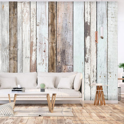 Wall Mural - Multi-colored Boards-Wall Murals-ArtfulPrivacy