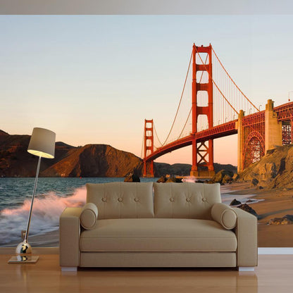 Wall Mural - Golden Gate Bridge - sunset San Francisco-Wall Murals-ArtfulPrivacy