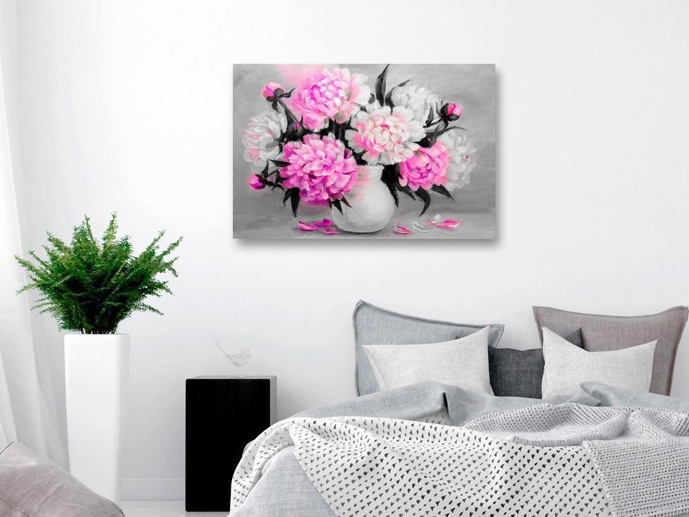 Canvas Print - Fragrant Colours (1 Part) Wide Pink-ArtfulPrivacy-Wall Art Collection