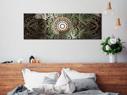 Canvas Print - Emerald Mandala-ArtfulPrivacy-Wall Art Collection