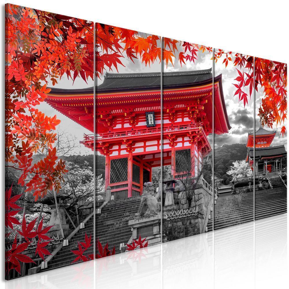 Canvas Print - Kyoto Japan (5 Parts) Narrow-ArtfulPrivacy-Wall Art Collection