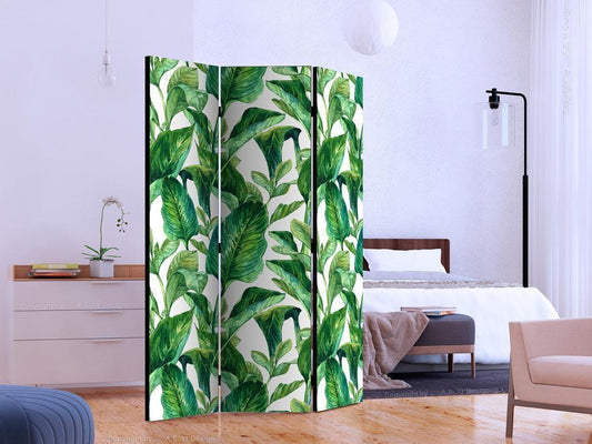 Decorative partition-Room Divider - Tropical Paradise-Folding Screen Wall Panel by ArtfulPrivacy
