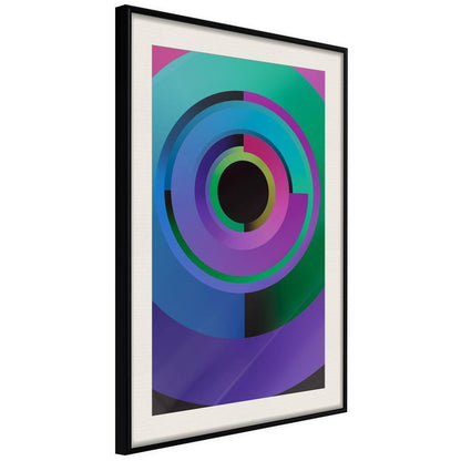 Abstract Poster Frame - United in Colours-artwork for wall with acrylic glass protection