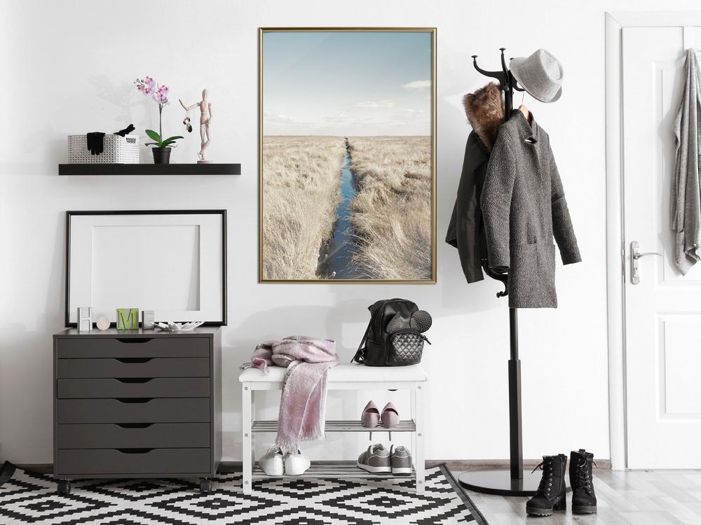 Framed Art - Drainage Ditch-artwork for wall with acrylic glass protection