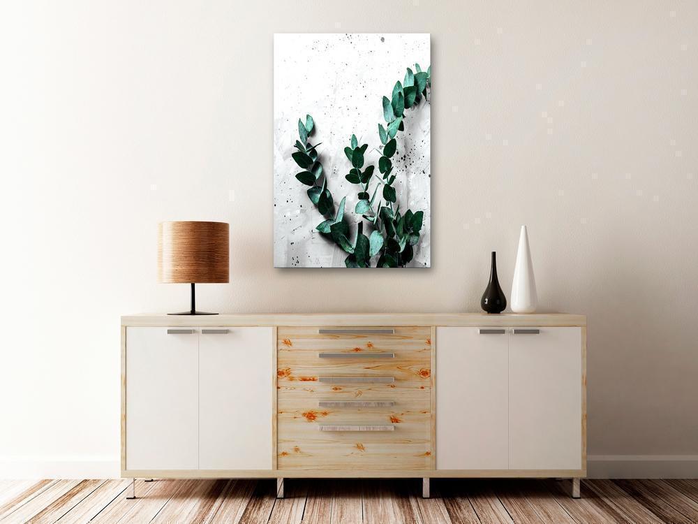 Canvas Print - Eucalyptus Scent (1 Part) Vertical-ArtfulPrivacy-Wall Art Collection