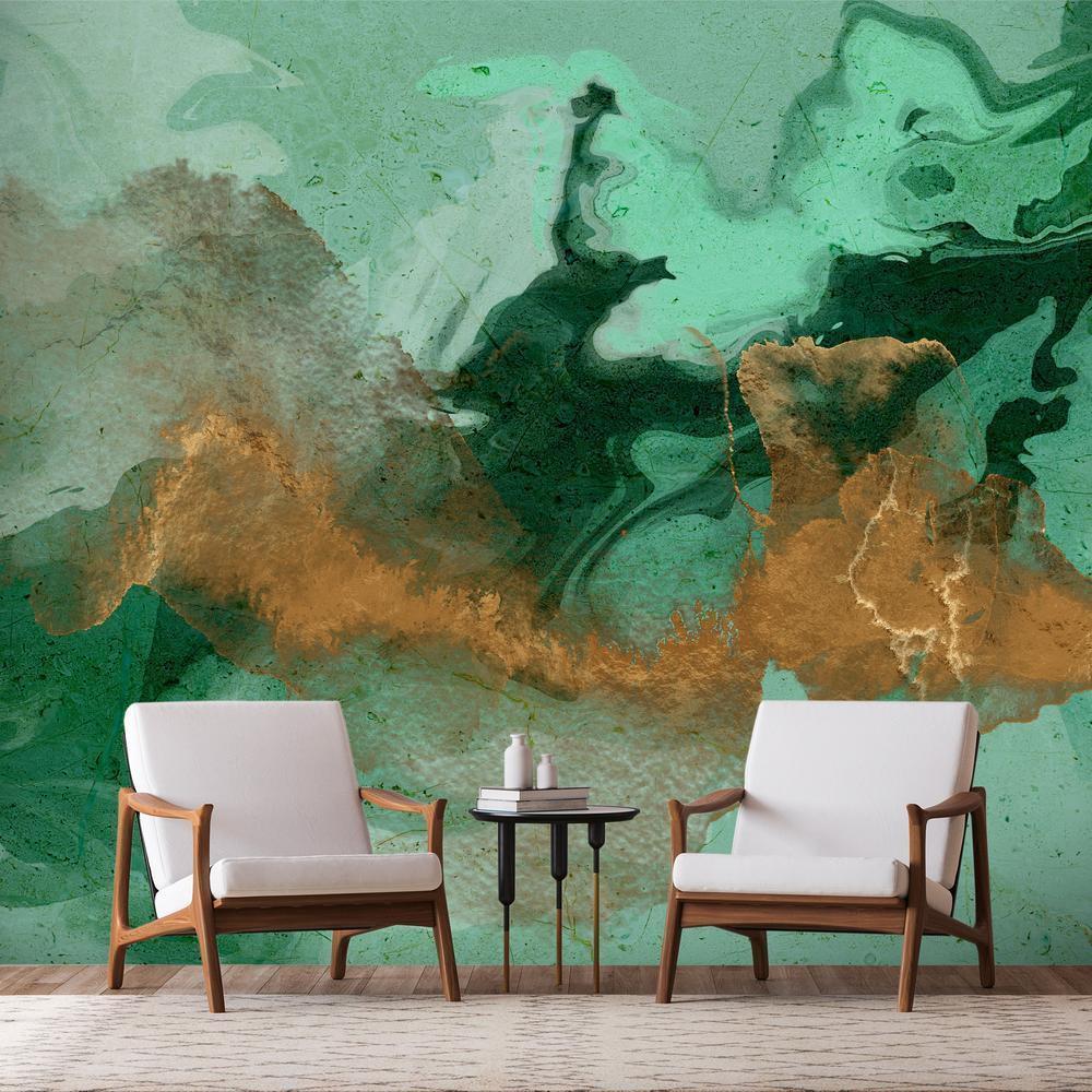 Wall Mural - Malachite Play-Wall Murals-ArtfulPrivacy