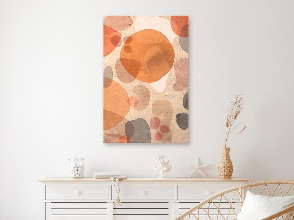 Canvas Print - Amber Kaleidoscope (1 Part) Vertical-ArtfulPrivacy-Wall Art Collection