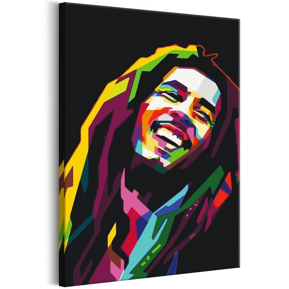 Start learning Painting - Paint By Numbers Kit - Bob Marley - new hobby