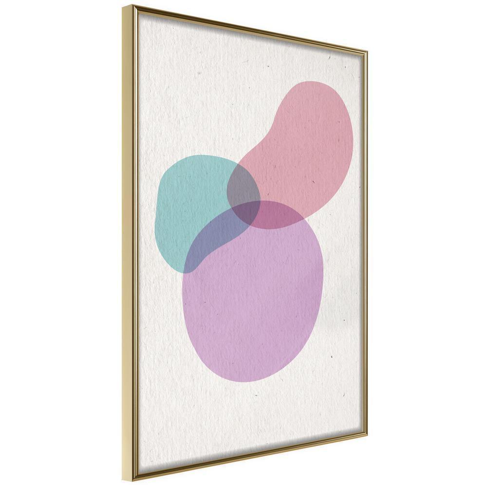 Abstract Poster Frame - Pastel Sets I-artwork for wall with acrylic glass protection