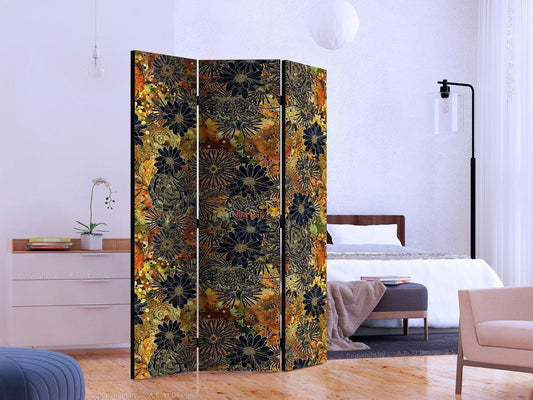 Decorative partition-Room Divider - Floral Madness-Folding Screen Wall Panel by ArtfulPrivacy