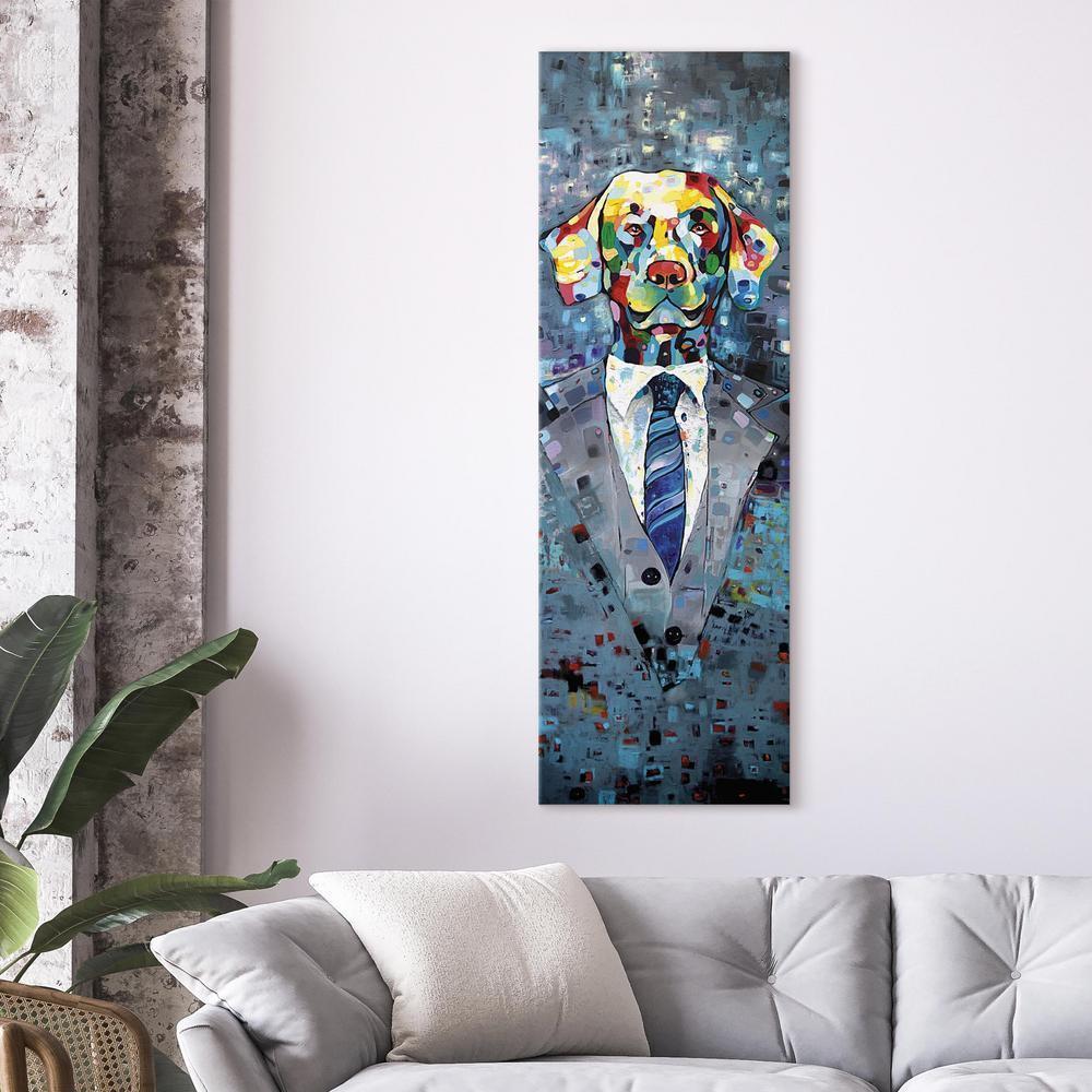 Canvas Print - Dog in a Suit-ArtfulPrivacy-Wall Art Collection