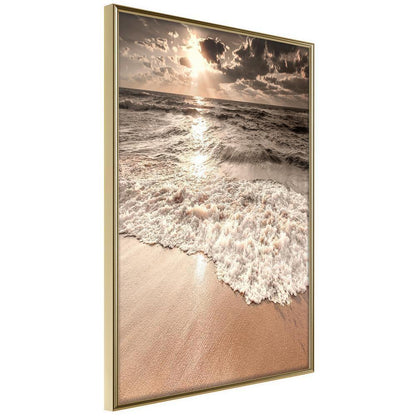 Seascape Framed Poster - Beach of Memories-artwork for wall with acrylic glass protection