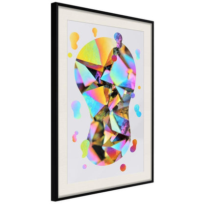 Abstract Poster Frame - Abstract Light Bulb-artwork for wall with acrylic glass protection