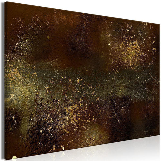 Impression sur toile - Constellation dorée (1 partie) Large