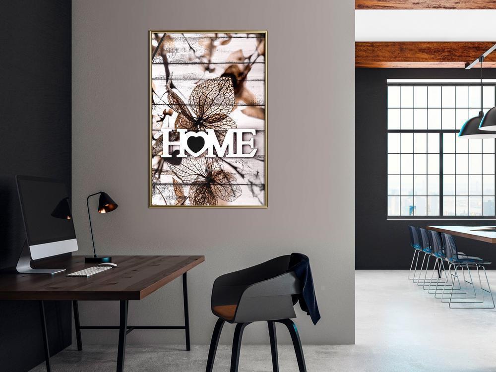 Autumn Framed Poster - Family Home-artwork for wall with acrylic glass protection