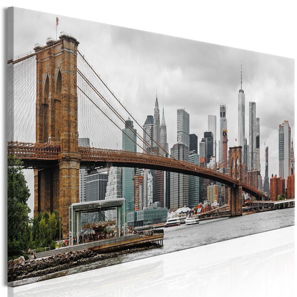 Canvas Print - Road to Manhattan (1 Part) Narrow Colourful-ArtfulPrivacy-Wall Art Collection
