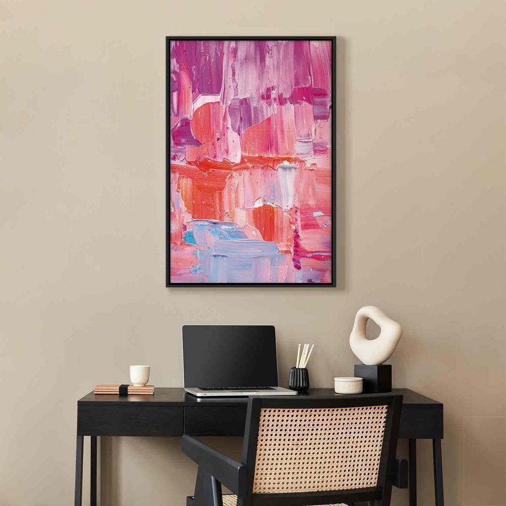 Canvas Print - Colorful Contrasts - Energetic Color Transitions in Shades of Pink