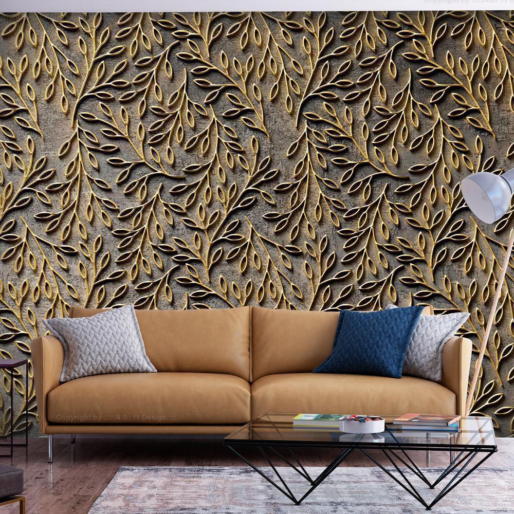 Wall Mural - Golden Decorations-Wall Murals-ArtfulPrivacy