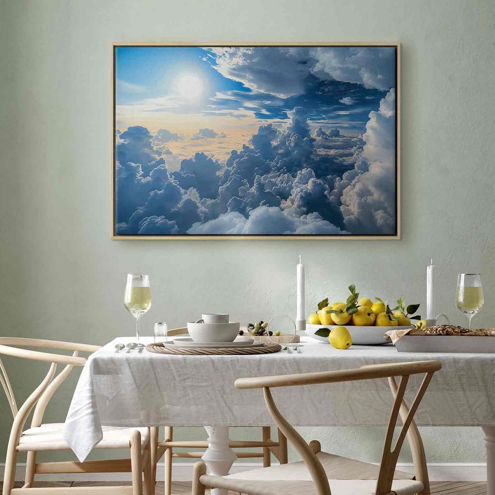 Canvas Print - Symphony of Light: Sun and Clouds Collaborating on a Beautiful Sky