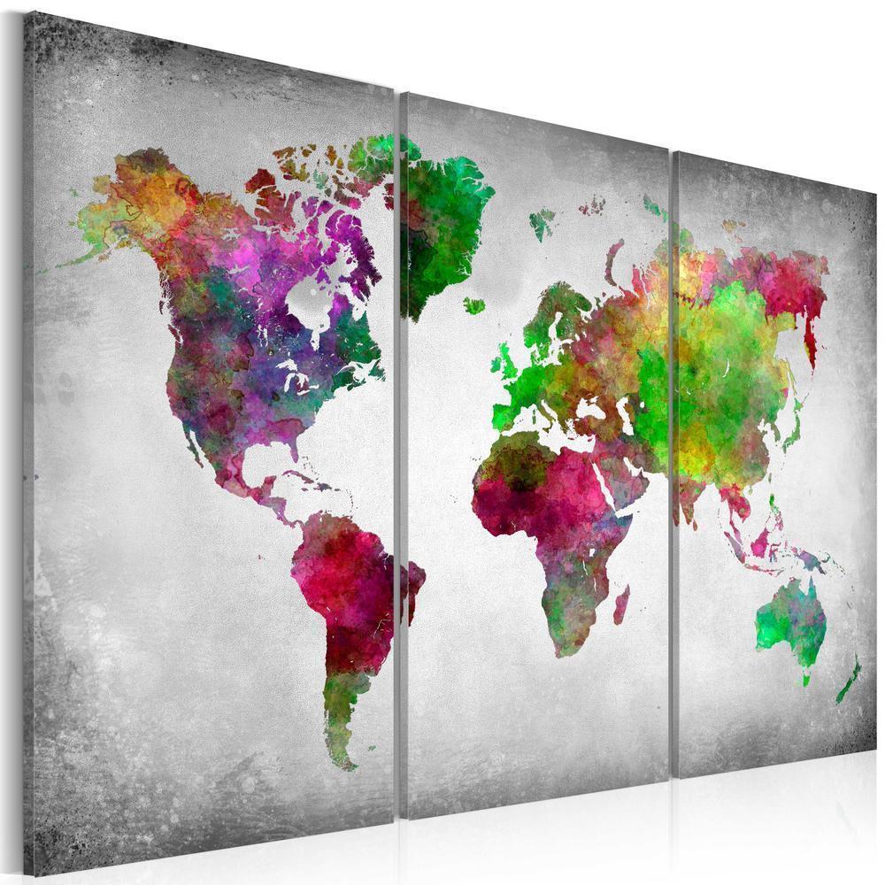 Cork board Canvas with design - Decorative Pinboard - Diversity of World-ArtfulPrivacy