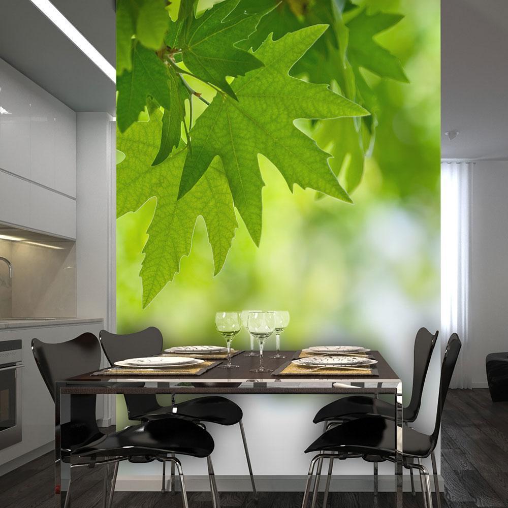 Wall Mural - leaves (Shallow focus)-Wall Murals-ArtfulPrivacy