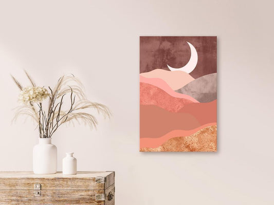 Canvas Print - Terracotta Landscape (1 Part) Vertical-ArtfulPrivacy-Wall Art Collection