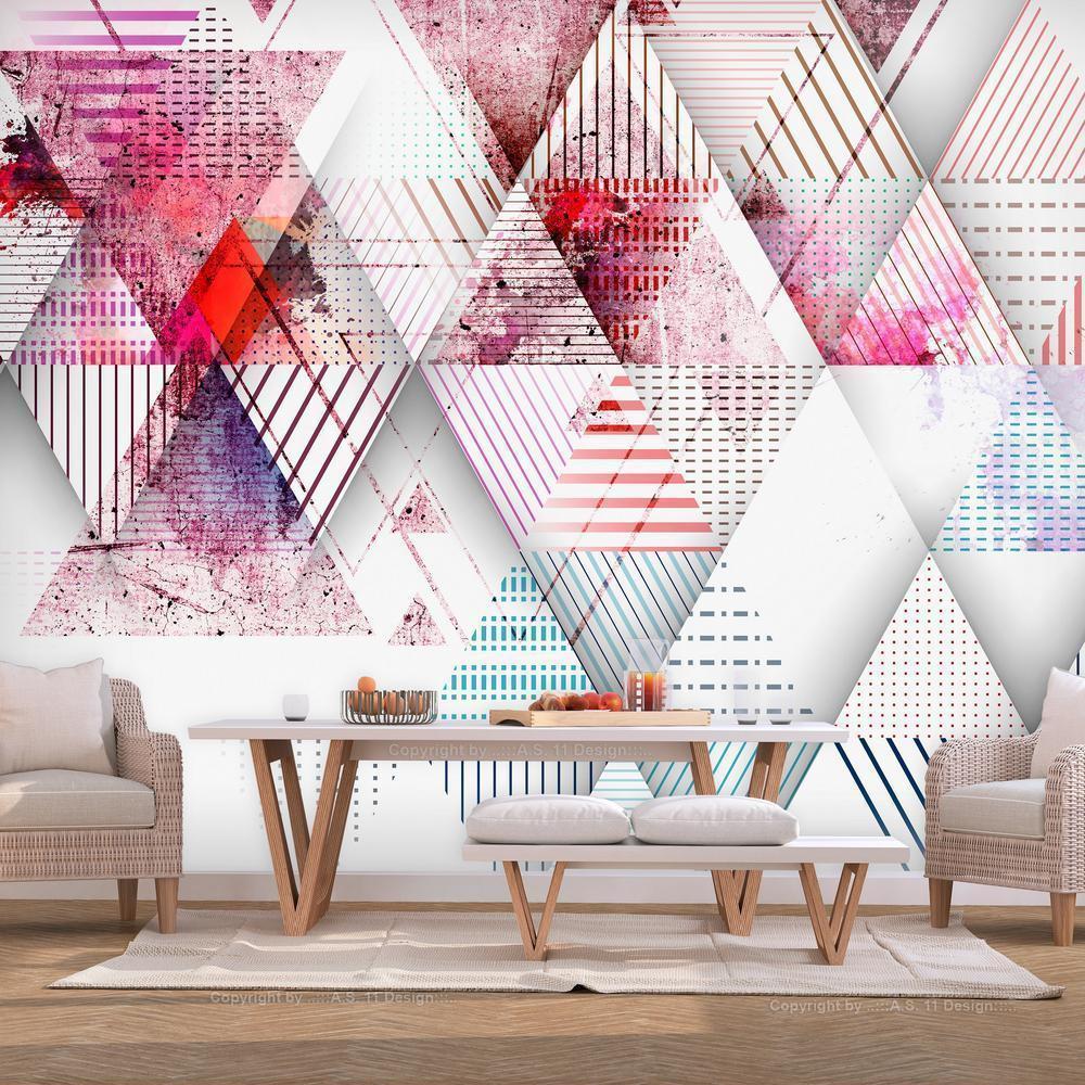 Wall Mural - Triangular World-Wall Murals-ArtfulPrivacy