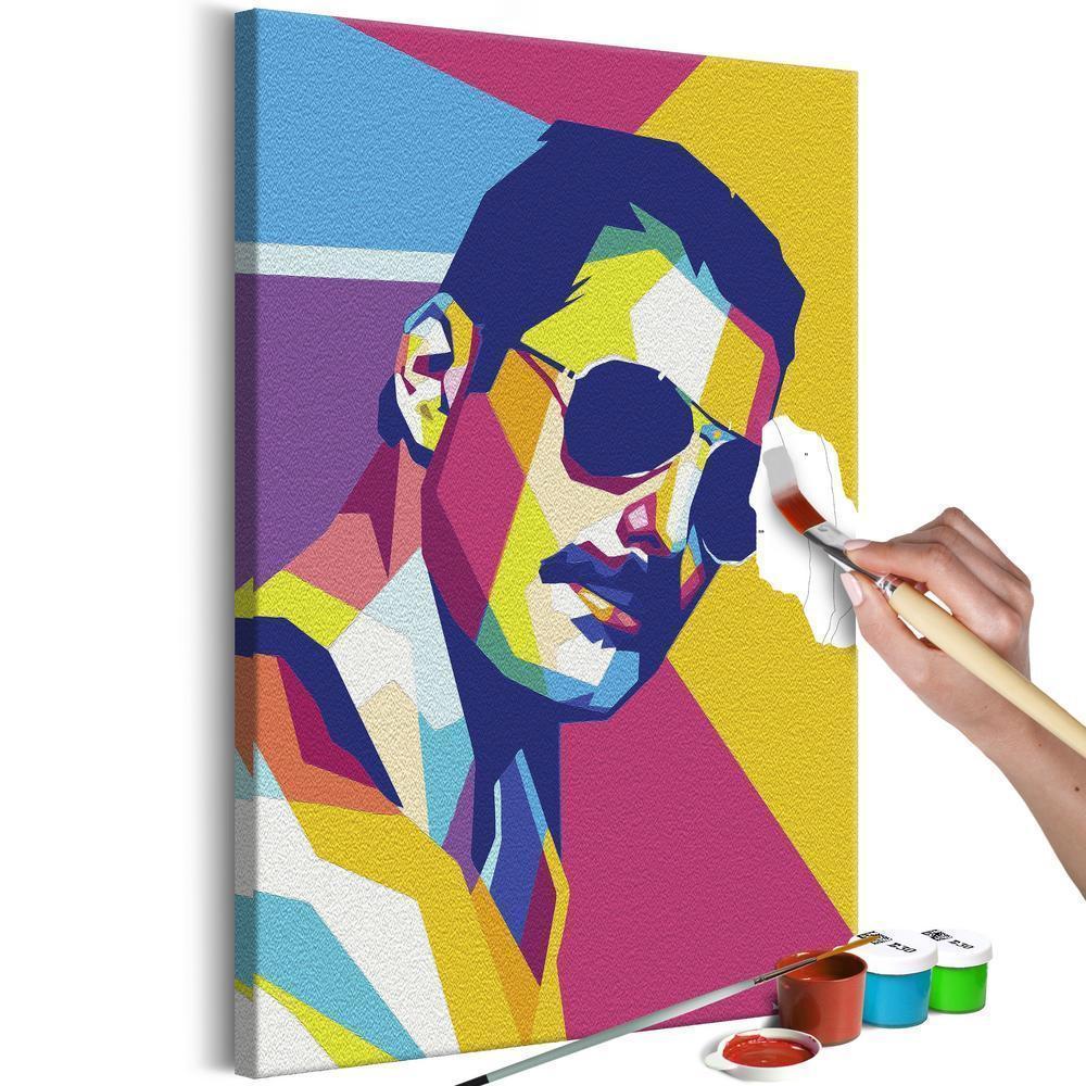 Start learning Painting - Paint By Numbers Kit - Colourful Freddie - new hobby