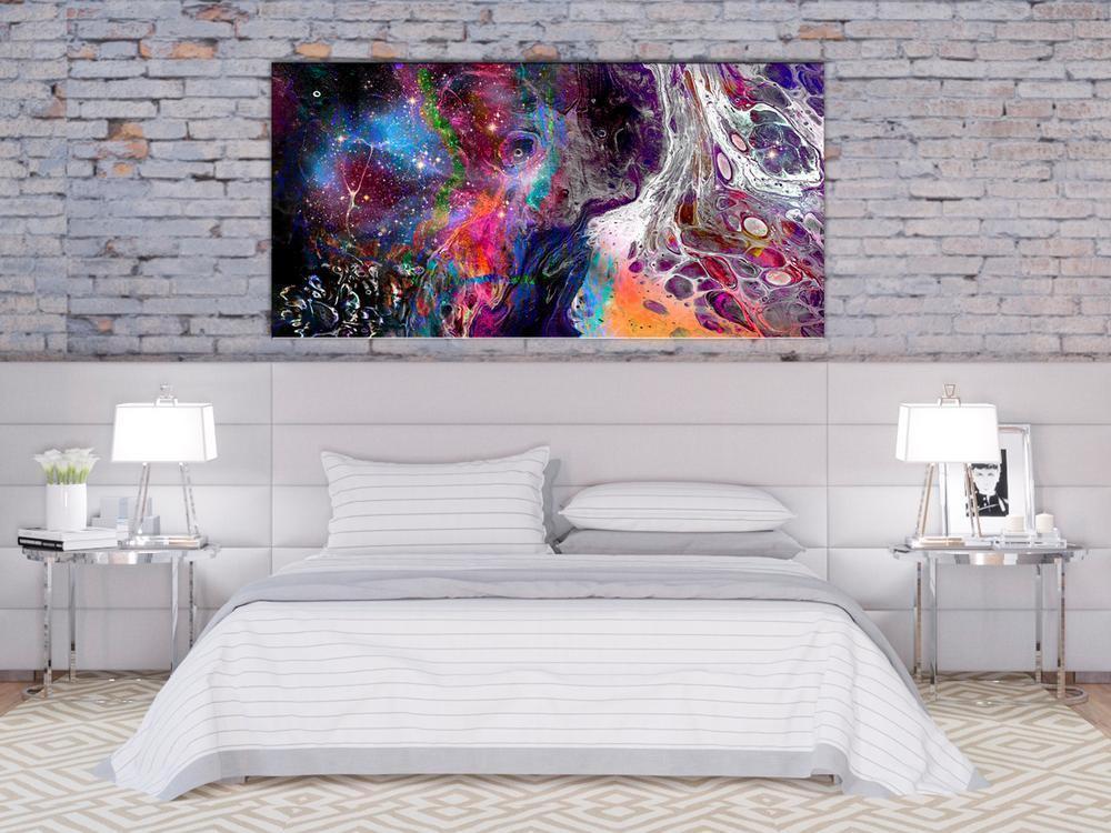 Canvas Print - Colourful Galaxy (1 Part) Wide-ArtfulPrivacy-Wall Art Collection