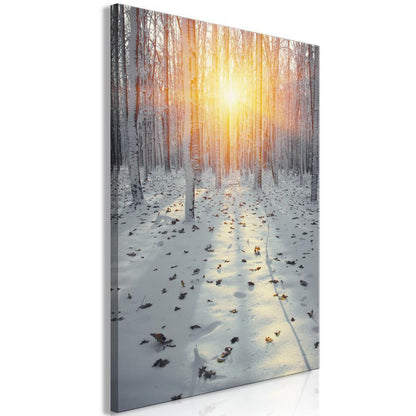 Canvas Print - Winter Afternoon (1 Part) Vertical-ArtfulPrivacy-Wall Art Collection