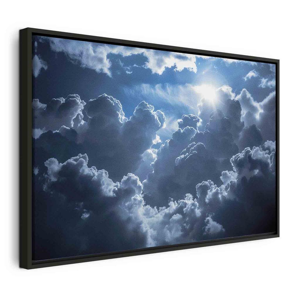 Canvas Print - Animated Scenery: The Sun Battling with Clouds