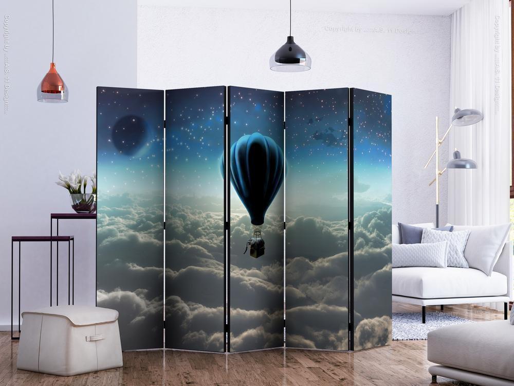 Decorative partition-Room Divider - Night expedition II-Folding Screen Wall Panel by ArtfulPrivacy