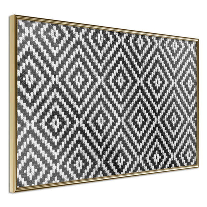 Abstract Poster Frame - Moving Pattern-artwork for wall with acrylic glass protection