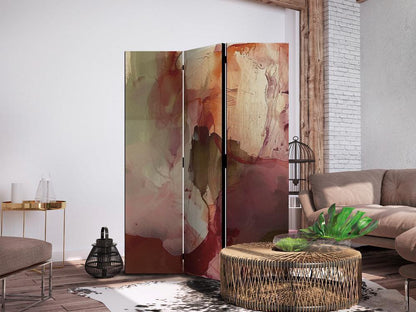 Room Divider - Rose Abstraction - Spilled Watercolor Paint in Spring Colors